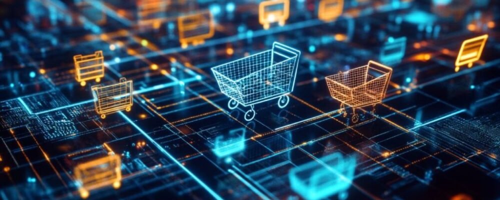 E-commerce developer coding Shopify store