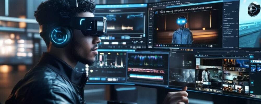 Freelance video editor working on 2025 NFT project