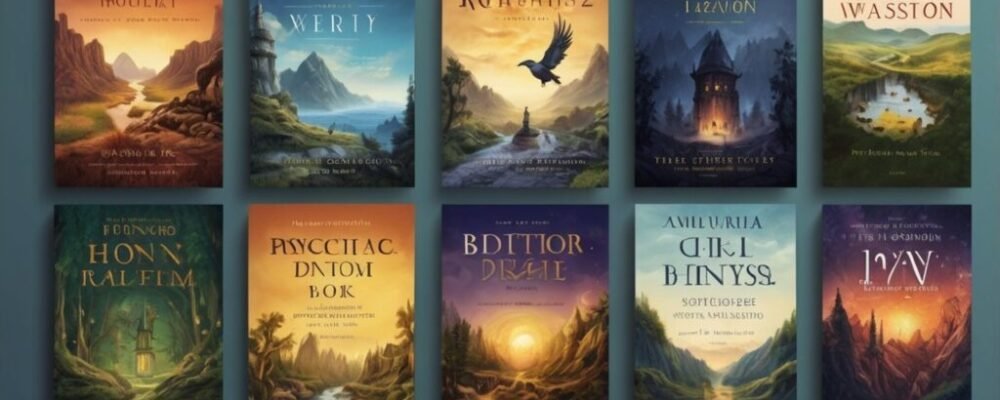 Examples showing genre-based approaches to how to make a book cover effectively.