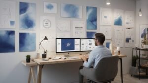 Logo design service comparison for businesses without design skills
